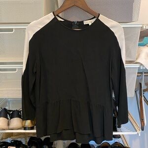 Sandro Paris peplum blouse size 1